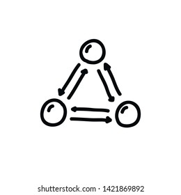infographics doodle icon, vector illustration