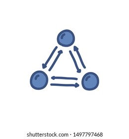 infographics doodle icon, vector illustration