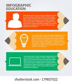infographics education concept vector illustration