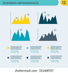 Infographics Element  - business vector illustration for presentation, booklet, website, blog, workflow layout, brochure, banner, card, step up options, web design, poster, flyer, timeline. 