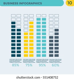 Infographics Element  - business vector illustration for presentation, booklet, website, blog, workflow layout, brochure, banner, card, step up options, web design, poster, flyer, timeline. 