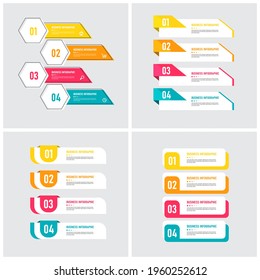 Infographics element collection with flat style. minimal banner. vector illustration.