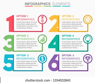 INFOGRAPHICS element design the number