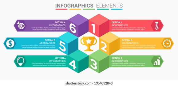 INFOGRAPHICS element design the number