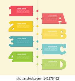 Infografik-Element mit Zahlen