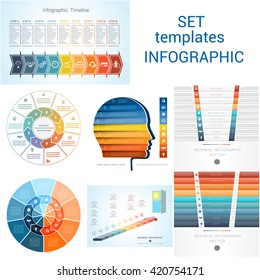  Infographics Element. Templates for nine steps, options, parts, processes, can be used for business process, workflow, banner, diagram, web design, area chart. 