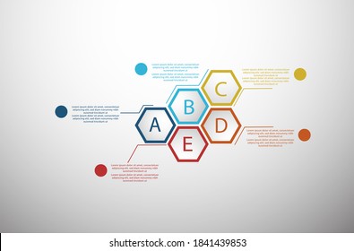 Infographics element vector design, Business concept with 5 steps, workflow, diagram, banner, process, business presentation template.