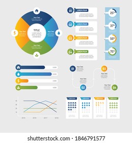 Infographics element vector design, Business concept with 4 steps, workflow, diagram, banner, process, business presentation template, web design.