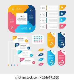 Infographics element vector design, Business concept with 4 steps, workflow, diagram, banner, process, business presentation template, web design.