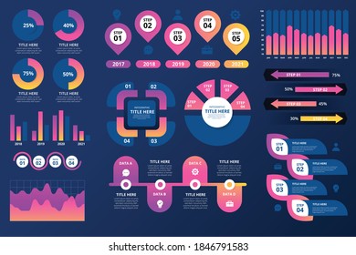 Infographics element vector design, Business concept with 4 steps, workflow, diagram, banner, process, business presentation template, web design.