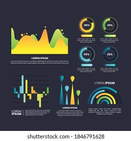 Infographics element vector design, Business concept with 4 steps, workflow, diagram, banner, process, business presentation template, web design.