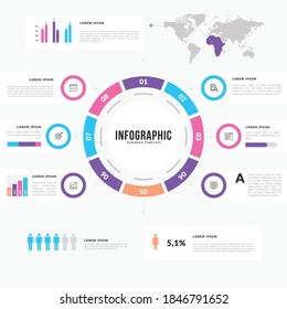 Infographics element vector design, Business concept with 4 steps, workflow, diagram, banner, process, business presentation template, web design.