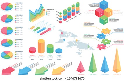 Infographics element vector design, Business concept with 4 steps, workflow, diagram, banner, process, business presentation template, web design.