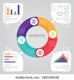 Infographics element vector design, Business concept with steps, workflow, diagram, banner, process, business presentation template, web design.
