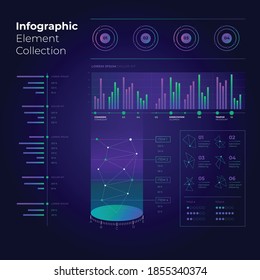 Infographics element vector design, Business concept with steps, workflow, diagram, banner, process, business presentation template, web design.