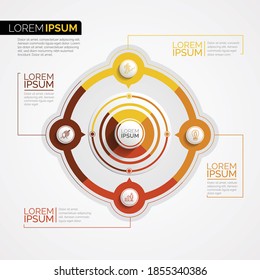 Infographics element vector design, Business concept with steps, workflow, diagram, banner, process, business presentation template, web design.