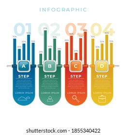 Infographics element vector design, Business concept with steps, workflow, diagram, banner, process, business presentation template, web design.