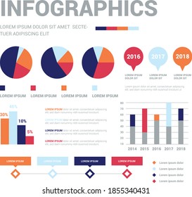 Infografik Element Vektordesign, Business-Konzept mit Schritten, Workflow, Diagramm, Banner, Prozess, Business-Präsentation Vorlage, Web-Design.