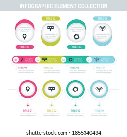 Infographics element vector design, Business concept with steps, workflow, diagram, banner, process, business presentation template, web design.
