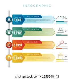 Infographics element vector design, Business concept with steps, workflow, diagram, banner, process, business presentation template, web design.