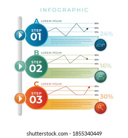 Infographics element vector design, Business concept with steps, workflow, diagram, banner, process, business presentation template, web design.