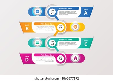 Infographics element vector design. Business concept with steps, workflow diagram banner with process, business presentation template, web design.