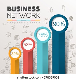 Infographics element. Vector illustration. can be used for workflow layout, diagram, number options, step up options, web design
