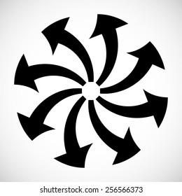 Infographics element. Vector Spiral Arrows . Icon or Logo Design .