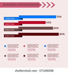 Infographics Elements - business vector illustration for presentation, booklet, website, blog, workflow layout, brochure, banner, card, step up options, web design, poster, flyer, timeline.