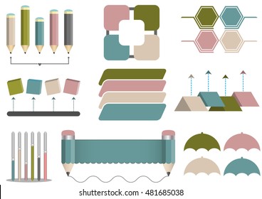 Infographics elements for business.Vector illustration
