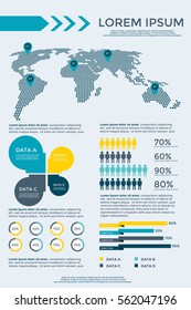 Infographics Elements Collection - business vector illustration for presentation, booklet, website, blog, workflow layout, brochure, banner, card, step up options, web design, poster, flyer, timeline.