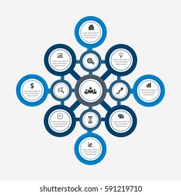 Infographics Elements Designs. Vector