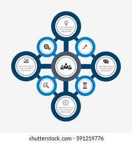 Infographics Elements Designs. Vector