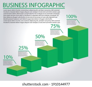 Infographics elements diagram with 5 steps, options, Vector illustration, 3D icon, presentation, advertisement, Process chart, business flyer, banner design, web design, timeline, slide