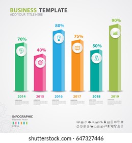 Infographics elements diagram with 6 steps, options, Vector illustration, Rectangular 3d icon, presentation,  advertisment, Process chart, business flyer, banner design, web design, timeline, silde
