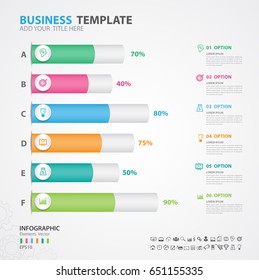 Infographics elements diagram with 6 steps, options, Vector illustration, cylinder 3d icon, presentation,  advertisment, Process chart, business flyer, banner design, web design,timeline, silde