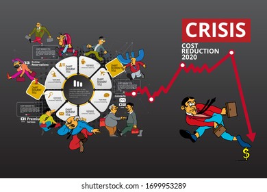 Elementos de infografía para folletos corporativos digitales. Concepto de negocio de vectores