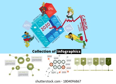 Infographics elements for digital corporate brochures. Vector business concept