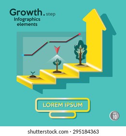 infographics elements for layout, banner, number,step,options, progess,growth rate contain EPS10 format  