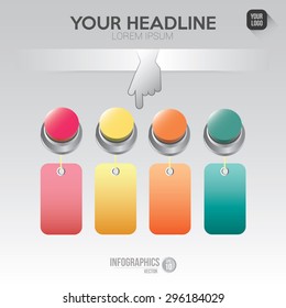 infographics elements for layout, banner, number,step,options,button,cursor click contain EPS10 format .
