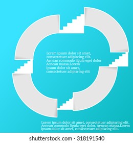 Infographics elements options labels design Vector