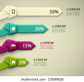 Infographics elements, percent statistics, eps 10