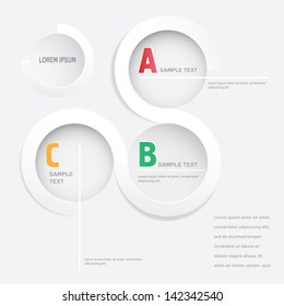 Rutas y letras de elementos de infografía