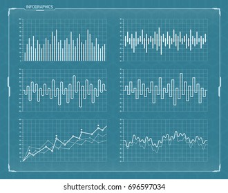 Infographics Elements Set for HUD Sci-Fi Interfaces