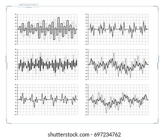 Infographics Elements Set for HUD Sci-Fi Interfaces