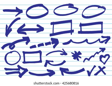 infographics elements sketching vector illustration