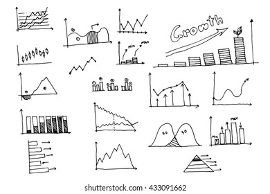 infographics elements sketching vector illustration