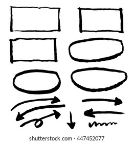 infographics elements sketching vector illustration