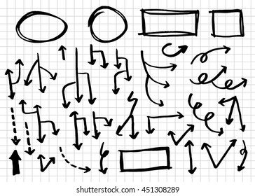 infographics elements sketching vector illustration