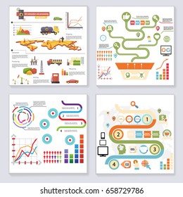 Infographics Elements Symbols Icons Retro Style Design Template on Stylish Abstract Background Vector Illustration